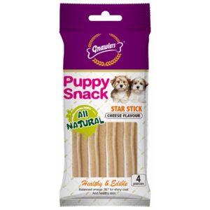 Puppy Snack Star Stick – Cheese Flavour - petsgalleria