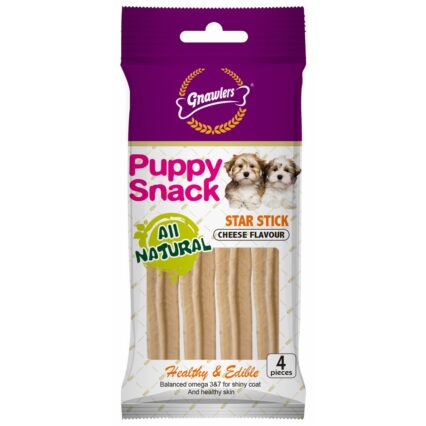 Puppy Snack Star Stick – Cheese Flavour - petsgalleria