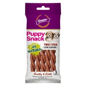 Puppy Snack Twist Stick – Lamb Flavour - petsgalleria