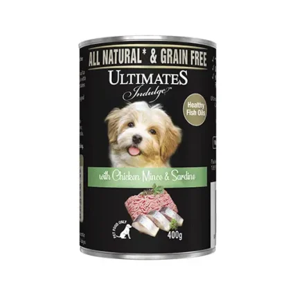 Ultimates Canned Dog Food with Chicken Mince & Sardines - petsgalleria