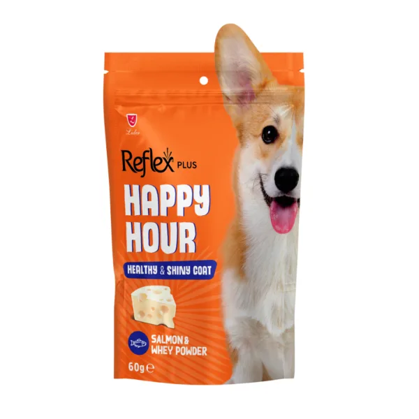 Reflex Happy Hour Dog Treats Reflex Happy Hour Dog Treat Shiny Coat – Salmon & Whey Powder by pets galleria pet store