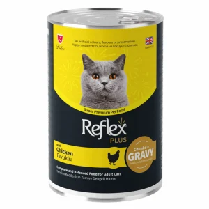 Reflex Plus Adult Cat Food Canned – Chicken Chunks In Gravy by pets galleria pets store