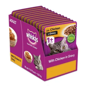 Whiskas Pouch Adult Wet Cat Food chicken in gravy by pets galleria pet store kenya