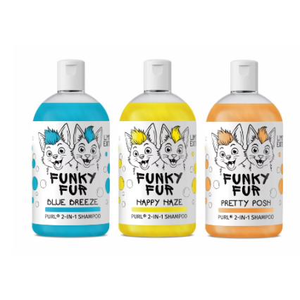 PURL Funky Fur 2-in-1 Shampoo by pets galleria pet store