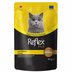 Reflex Plus Cat Food Pouch – Chicken Chunks In Gravy by pets galleria pet store