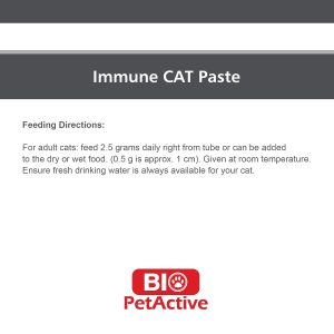 Bio PetActive ImmuneCAT Paste (Immune System Support) by Pets Galleria Pet Store