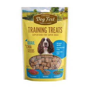 Dog Fest Training Treats for all Dogs - Quail And Chia Seeds by pets galleria pet store